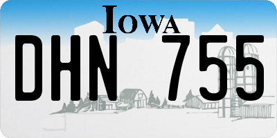 IA license plate DHN755