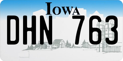 IA license plate DHN763