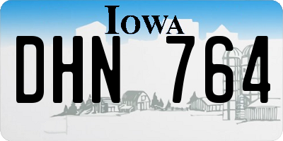 IA license plate DHN764