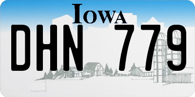 IA license plate DHN779