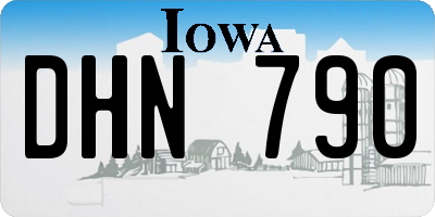 IA license plate DHN790