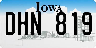 IA license plate DHN819