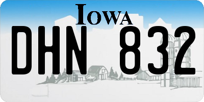 IA license plate DHN832