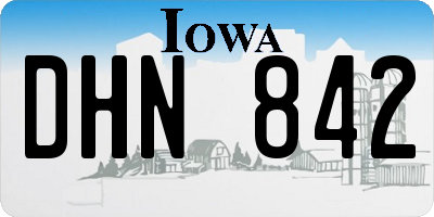 IA license plate DHN842