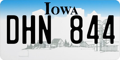 IA license plate DHN844