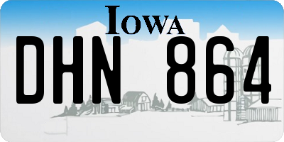 IA license plate DHN864