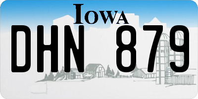 IA license plate DHN879