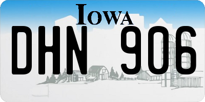 IA license plate DHN906