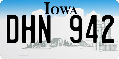 IA license plate DHN942