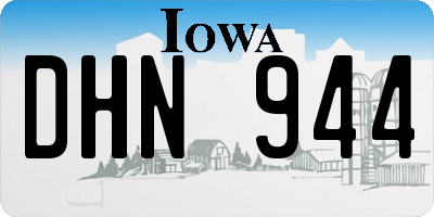 IA license plate DHN944