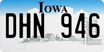 IA license plate DHN946