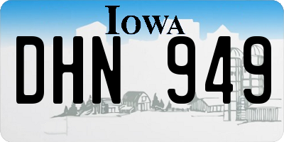 IA license plate DHN949