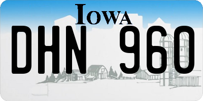 IA license plate DHN960