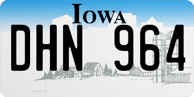 IA license plate DHN964