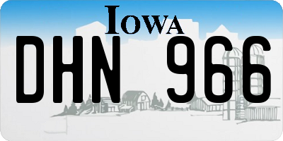 IA license plate DHN966