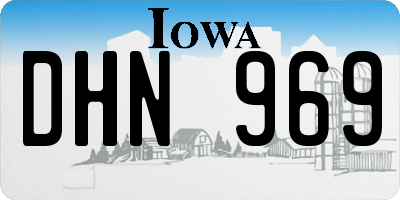 IA license plate DHN969