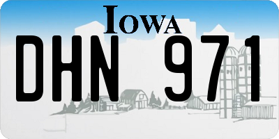 IA license plate DHN971