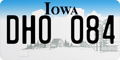 IA license plate DHO084