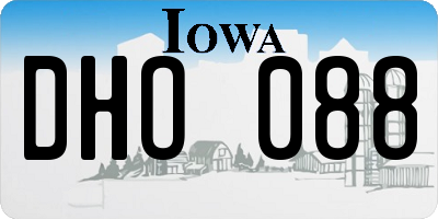 IA license plate DHO088