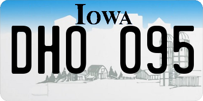 IA license plate DHO095