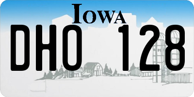 IA license plate DHO128