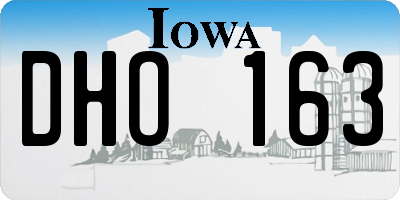 IA license plate DHO163