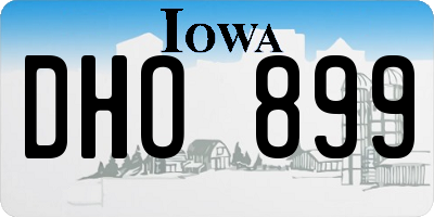 IA license plate DHO899