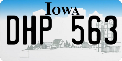 IA license plate DHP563