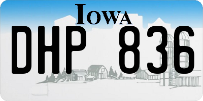 IA license plate DHP836