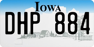 IA license plate DHP884