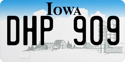 IA license plate DHP909