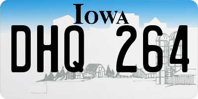 IA license plate DHQ264