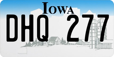 IA license plate DHQ277