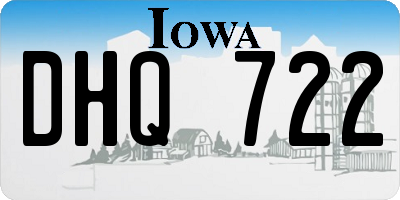 IA license plate DHQ722