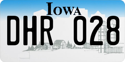 IA license plate DHR028