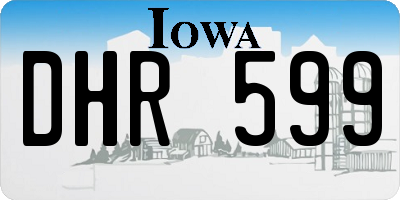 IA license plate DHR599