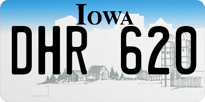 IA license plate DHR620