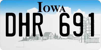 IA license plate DHR691