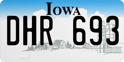 IA license plate DHR693