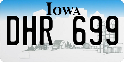 IA license plate DHR699