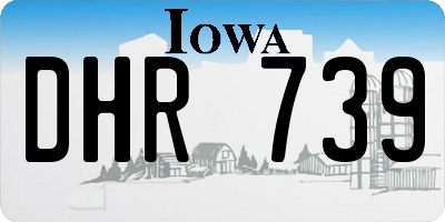 IA license plate DHR739