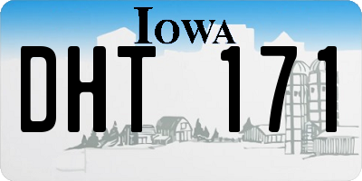 IA license plate DHT171