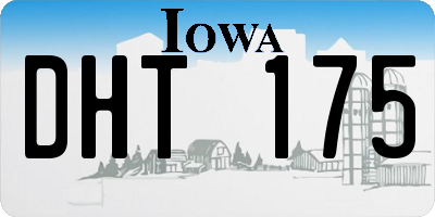 IA license plate DHT175