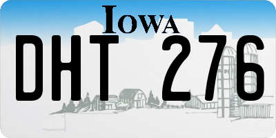 IA license plate DHT276