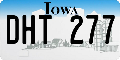 IA license plate DHT277