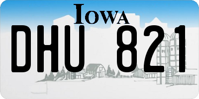 IA license plate DHU821