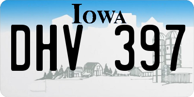 IA license plate DHV397