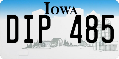 IA license plate DIP485