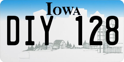 IA license plate DIY128