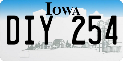IA license plate DIY254